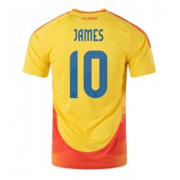 Moški Nogometni dresi Kolumbija James Rodriguez #10 Domači Copa America 2024 Kratek Rokav